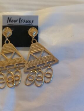 Gold-Tone Geometric Chandelier Earrings  NEW SALE